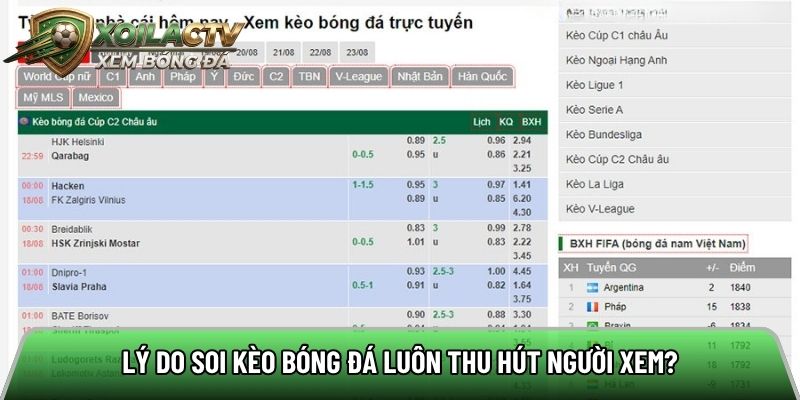 Top những lý do soi kèo bóng đá lại hấp dẫn 